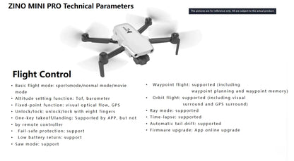 Zino Mini Pro Drone - 2025 Edition | 12KM Flight Range | 50 Minutes Flight Time | 45MP Camera