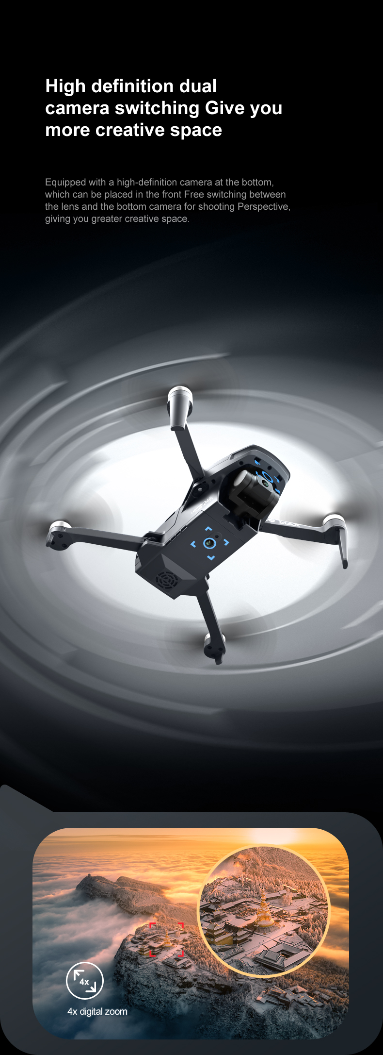 Faith Mini 4K Drone | 3-Axis Gimbal | 4K Video Camera